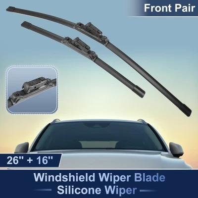 2pcs Front Silicone Windshield Wiper Blades Fit for BMW X1 F48 F49 2015-2022 - Image 1 of 4