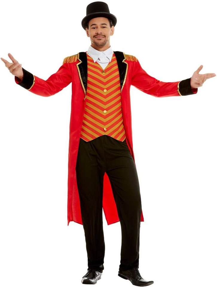 Smiffys 51016L Deluxe Ringmaster Costume Men Red L - Size 42"-44". 51016L