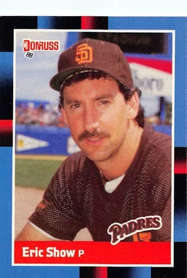 Eric Show 1988 Donruss 387a San Diego Padres Baseball Card - Image 1 of 2