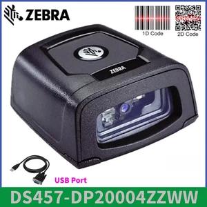 Zebra DS457-DP20004ZZWW Handsfree USB Barcode Scanner 1D 2D QR Scanner Reader - Picture 1 of 8