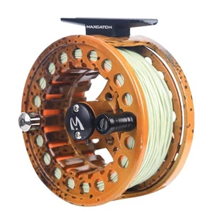Maxcatch ECO Large Arbor Fly Fishing Reel (3/4wt 5/6wt 7/8wt) and Pre-Loaded ... - Picture 1 of 6