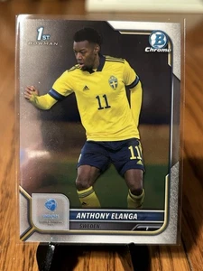 Anthony Elanga 2022 Bowman Chrome UEFA U21 1st Bowman Sweden #100 - Bild 1 von 2