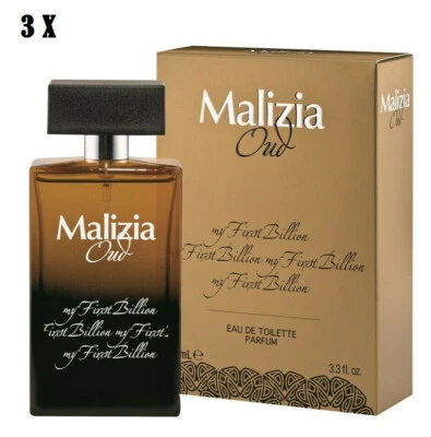 MIRATO MALIZIA OUD my First Billion 3 x 100ml Eau de Toilette Parfum