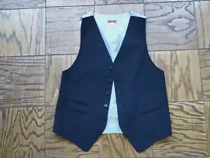 John Varvatos USA Weste XS Herren Schwarz Anzug Ärmellos Knopf - Bild 1 von 5