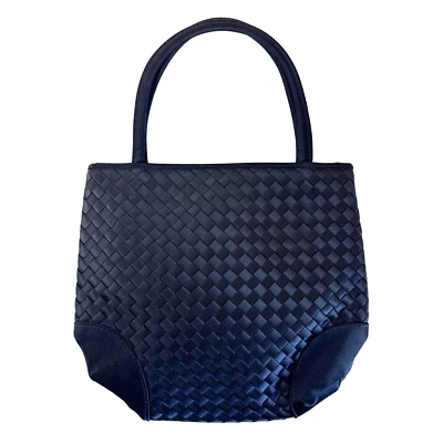 Mini bolso de mano BOTTEGA VENETA Intrecciato negro satinado Foto 1 de 4