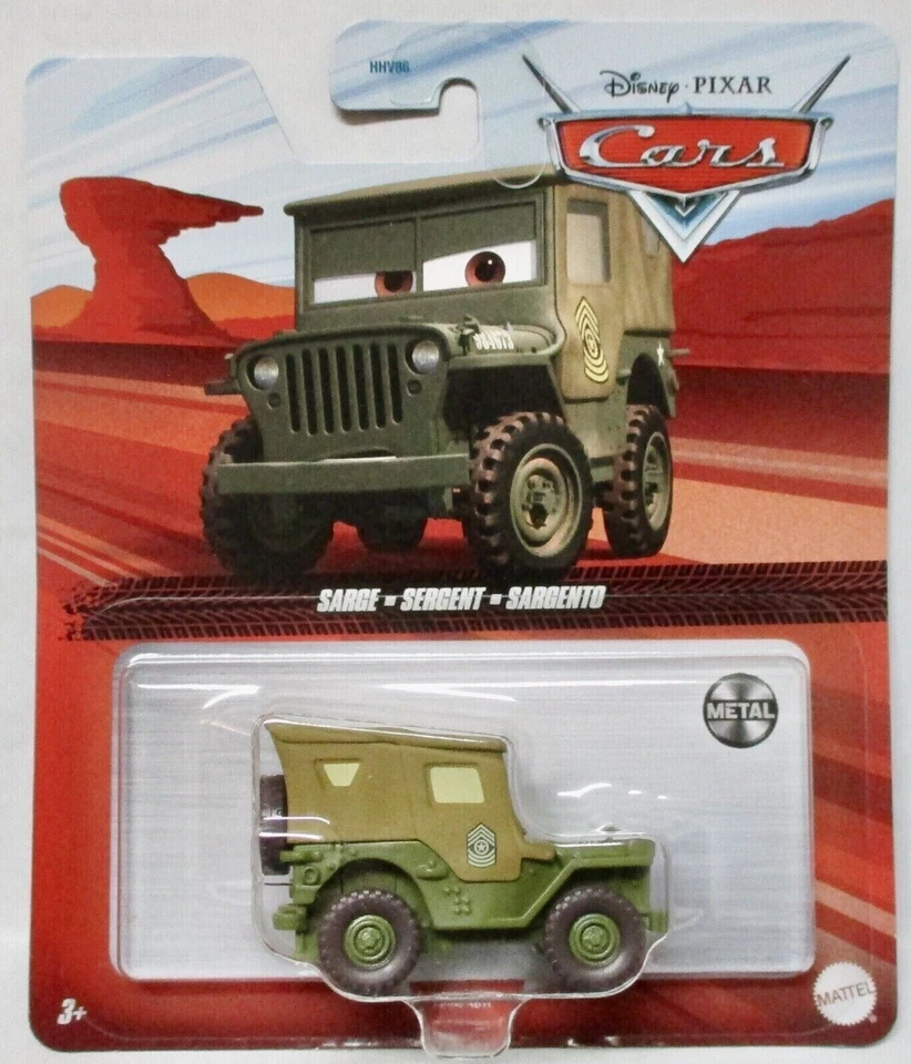 CARS - SARGE - Mattel Disney Pixar - Immagine 1 di 1