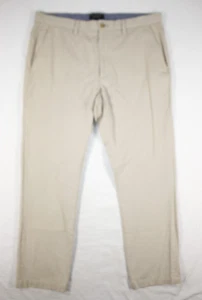 Banana Republic Fulton Skinny Chino Pants Beige Bespoke Pinstripe Men's 36x30 - Picture 1 of 10