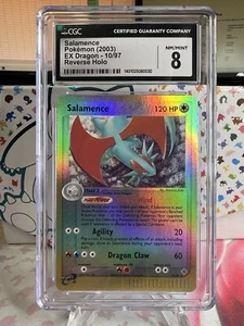Pokemon - Salamence (Reverse Holo) - CGC 8 NM/Mint - EX Dragon 10/97 - Rare - Picture 1 of 2