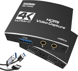 Capture Card für Streaming, HDMI auf USB3.0 1080P 60FPS Audio Video Adapter - Bild 1 von 6