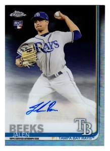 2019 Topps Update CHROME JALEN BEEKS AUTO RC TAMPA BAY RAYS CUA-JB - Picture 1 of 1