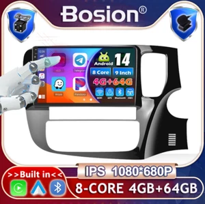 4G+64GB For Mitsubishi Outlander 2012-18 Android 14 Car Stereo CarPlay DAB+ 64GB - Picture 1 of 18