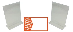 Paquete de 3 soportes de exhibición de letreros de acrílico (144 mm x 182 mm) - Imagen 1 de 16