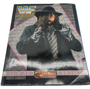 WWE WWF Wrestling Sticker Sammelalbum von Merlin 1993 Unvollständig - Bild 1 von 9