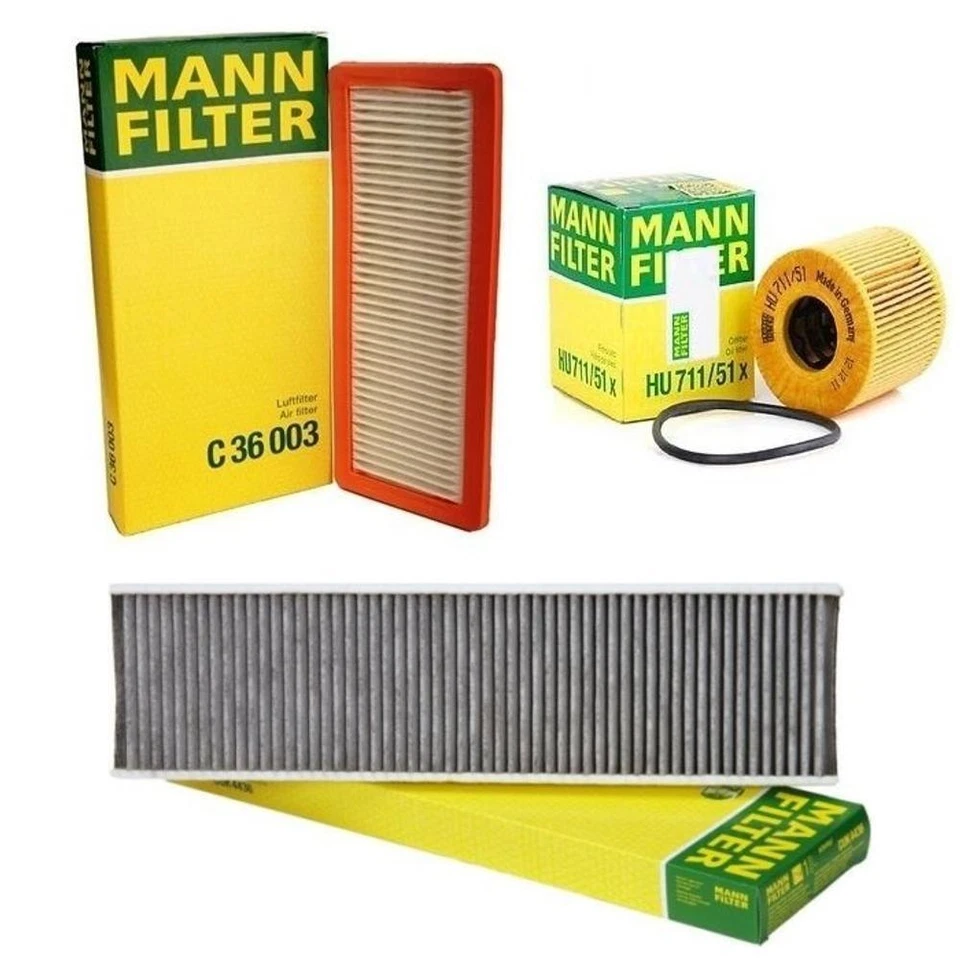Kit de filtro de cabina de aire de aceite Mann para Mini Cooper R55 R56 R57 R58 R59 Foto 1 de 1