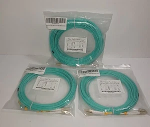 LC to LC Multimode Duplex OM3 Fiber Optic Patch Cable - 10M/30M - Picture 1 of 7