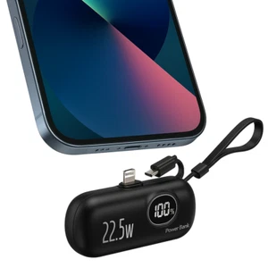 30000mAh Mini Portable Power Bank Capsule Mobile Power Battery Fast Charger - Photo 1 sur 3