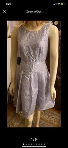 BCBG MAXAZRIA Silver Grey Cocktail Dress - size 6 - Picture 1 of 9
