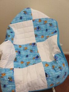 Handmade Baby Quilt/Comforter/Throw/Blanket Patchwork Finding Nemo 36" X 47"