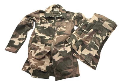 VTG Day One Polar Fleece Hunting Camo Set Pants 32 Jacket Medium USA - Image 1 of 4