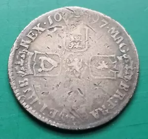 Moneda de chelín de plata Guillermo III 1697 #1090 - Imagen 1 de 2