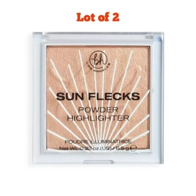 Lot of 2, BH Los Angeles Sun Flecks Powder Highlighter Cali Summer 0.22 oz - Image 1 of 4