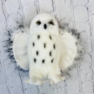 Peluche Douglas mago gufo delle nevi 8" bianco edvige soffice maculato - Foto 1 di 5