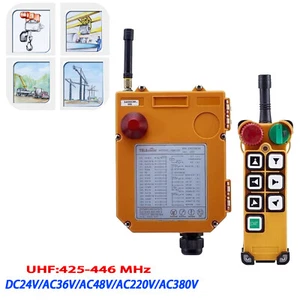 F24-6D Industrial Wireless Remote Control Lift Hoist Crane Dual Speed UHF - Picture 1 of 10