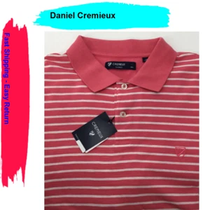 Cremieux Classics Cotton Rapture Rose/White Striped Polo Shirt, Size XL - Bild 1 von 2
