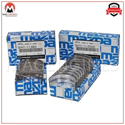 SHY1-11-SG0A & SHY1-11-SE0 GENUINE MAIN & CON ROD BEARING SET MAZDA SH01 SHY1 - Imagem 1 de 3