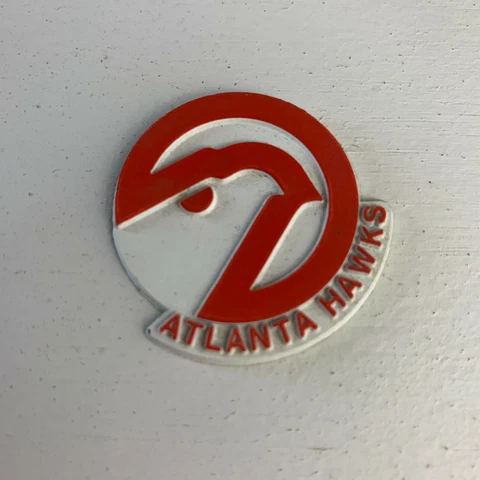 Atlanta Hawks Vintage Old NBA Rubber Basketball Fridge Magnet Cover