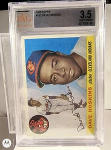 1955 Topps #133 Dave Hoskins en muy buen estado 3,5 - Imagen 1 de 4