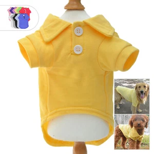 Basic Dog Polo Shirts Premium Cotton, Polo T-Shirts for Large Medium Small Dogs - Picture 1 of 123