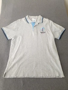 Rugby WM Herren Poloshirt Logo Japan 2019 grau Größe M - Bild 1 von 17