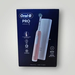 Oral-B Pro Series 1 Elektrische Zahnbürste pink Reiseetui Braun Drucksensor - Bild 1 von 1