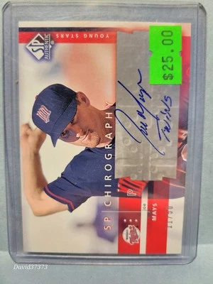 2003 SP Authentic - Chirography Young Stars Joe Mays #JO /50 (AU)  SILVER  - Imagem 1 de 2