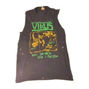 Vintage 2003 The Virus Punk Rock Cut Off Shirt - Picture 1 of 9