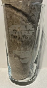 STAR WARS PEPSI GLAS KLAR MIT WEISSEN BUCHSTABEN AUF DEM GLAS - Bild 1 von 4