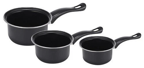 Brentwood BSP-161820 Black 1.5 - 2 - and 3 Quart Non-Stick Saucepan Set