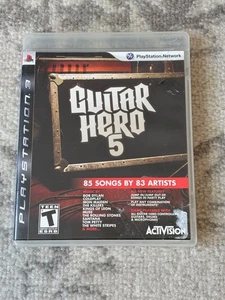 PS3 Guitar Hero 5 Spiel komplett CIB Disc 2009 von Activision Music Rhythm - Bild 1 von 7
