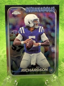 Anthony Richardson - Refractor - 2024 Topps Chrome Football #85 Indy Colts - Picture 1 of 11