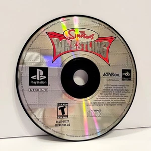 The Simpsons Wrestling (Sony PlayStation 1 PS1, 2001) -TESTED, DISC ONLY - Picture 1 of 2