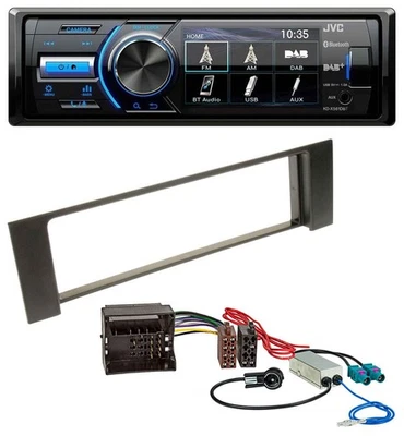 JVC Bluetooth MP3 USB DAB Autoradio für Audi A4 B6 00-04 Quadlock Doppel Fakra - Bild 1 von 4