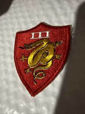 US Marine Corps WW II USMC Third Corps (Amphibious) Full Color Patch Insignia - Image 1 of 2