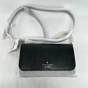Bolso Bandolera Kate Spade New York Madison Solapa Negro Para Mujer S Cuero Saffiano - Imagen 1 de 9