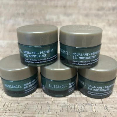 BIOSSANCE Escualano + Gel Probiótico Hidratante Para Rostro 0,5 OZ Nuevo (Paquete de 5) Foto 1 de 4