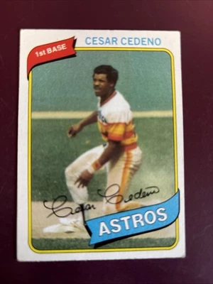 1980 Topps Cesar Cedeno #370 Houston Astros - Image 1 of 2