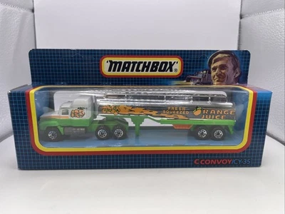 Camión cisterna Matchbox Convoy CY-35 Mack jugo de naranja en caja sin perforar  Foto 1 de 4