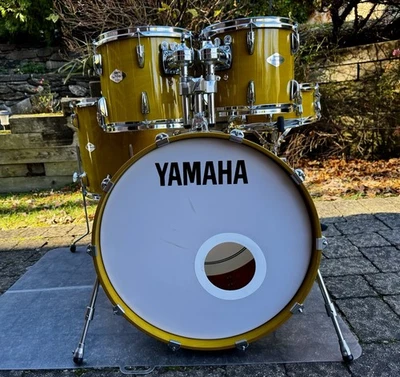 Yamaha Beech Custom Pear Yellow Drum Set - Image 1 of 4