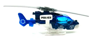 Vintage 1985 Matchbox Mission Helicopter Police Air Rescue Blue / White - Picture 1 of 5