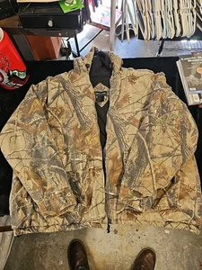 Chaqueta con Capucha Hinchada Camuflada Realtree De Colección Forrada XXL Caza Exterior - Imagen 1 de 11